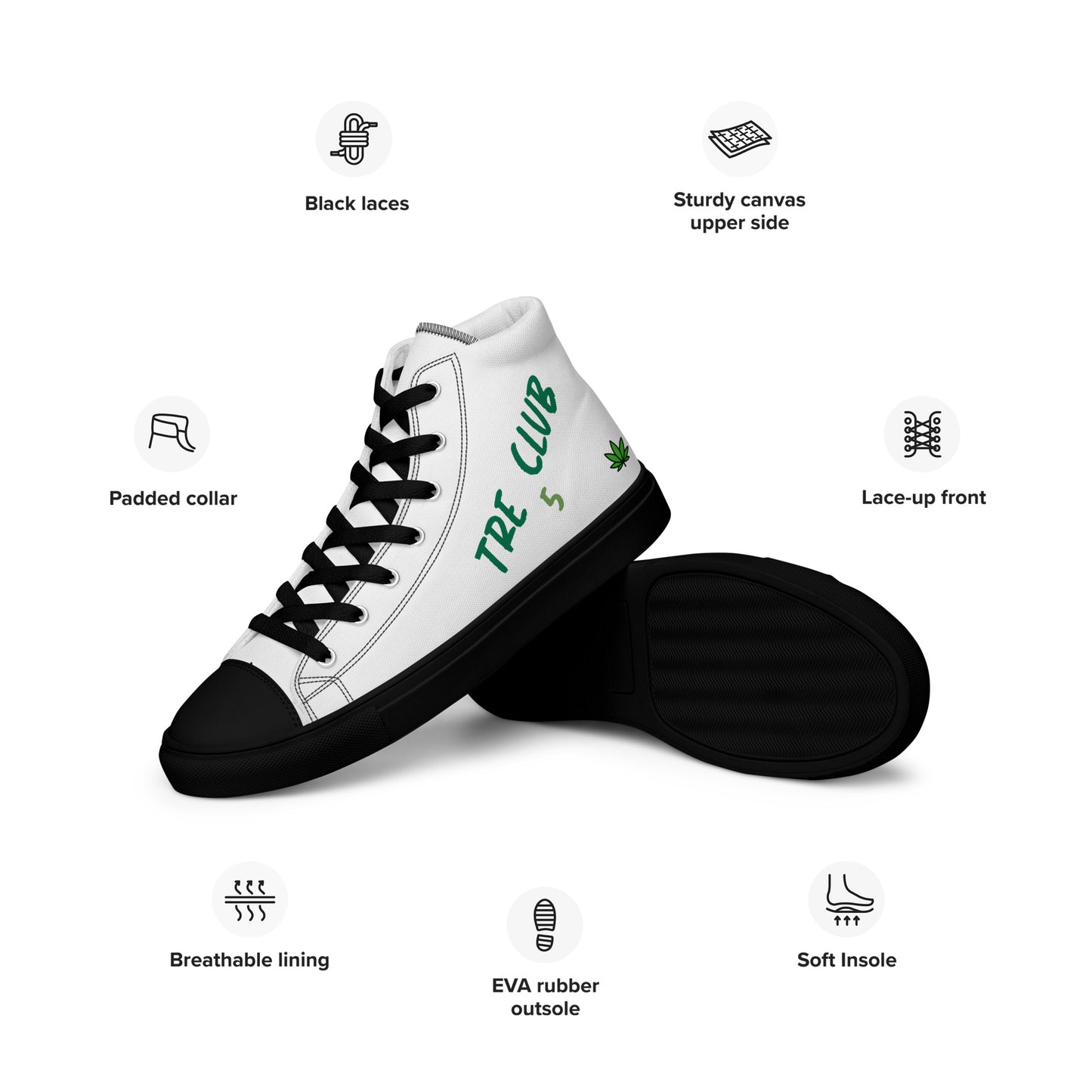 TRE Club 5 Men’s high top canvas shoes