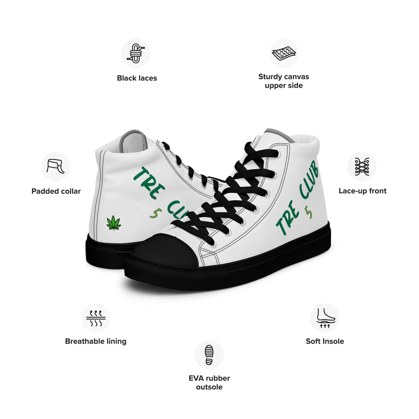 TRE Club 5 Men’s high top canvas shoes