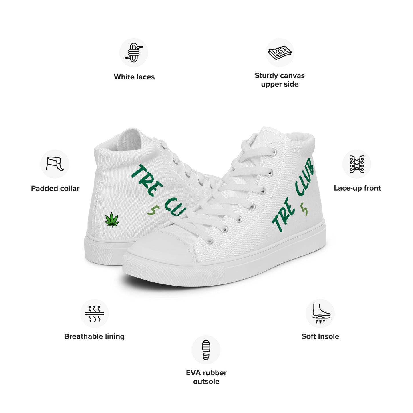 TRE Club 5 Men’s high top canvas shoes