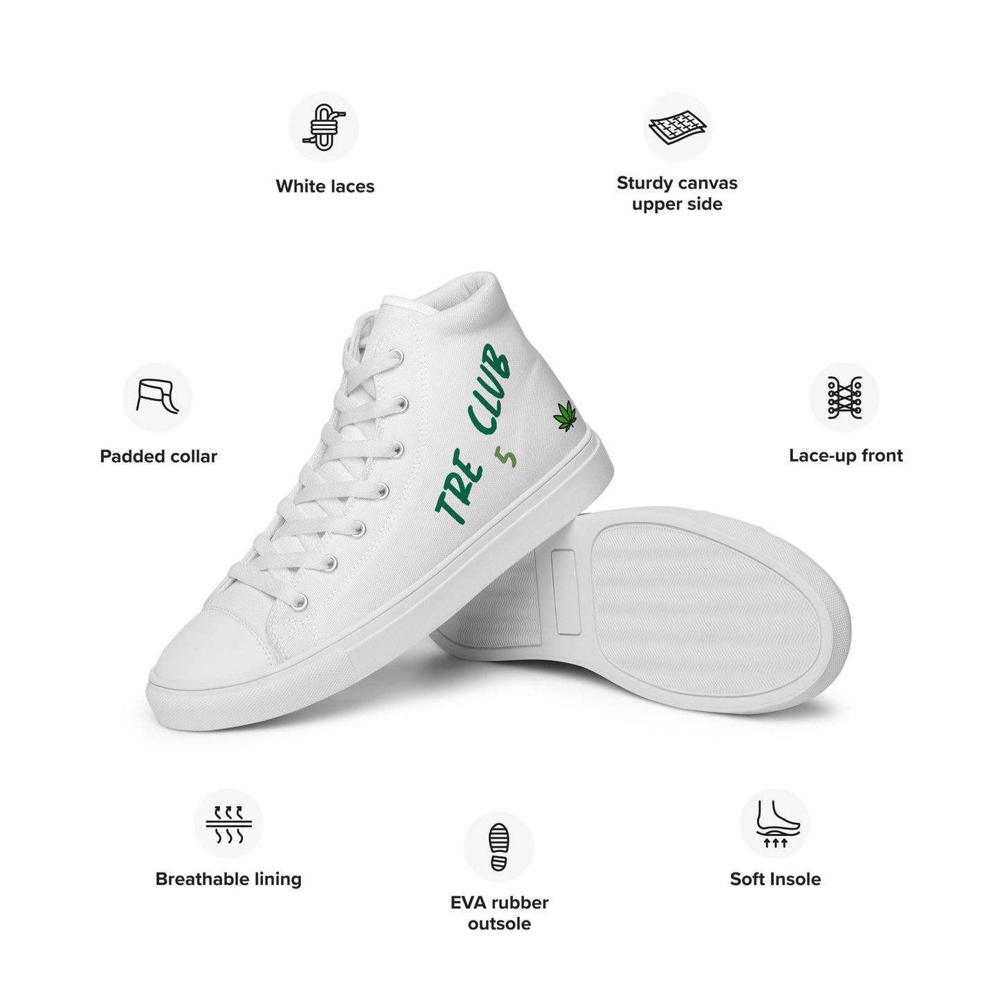 TRE Club 5 Men’s high top canvas shoes