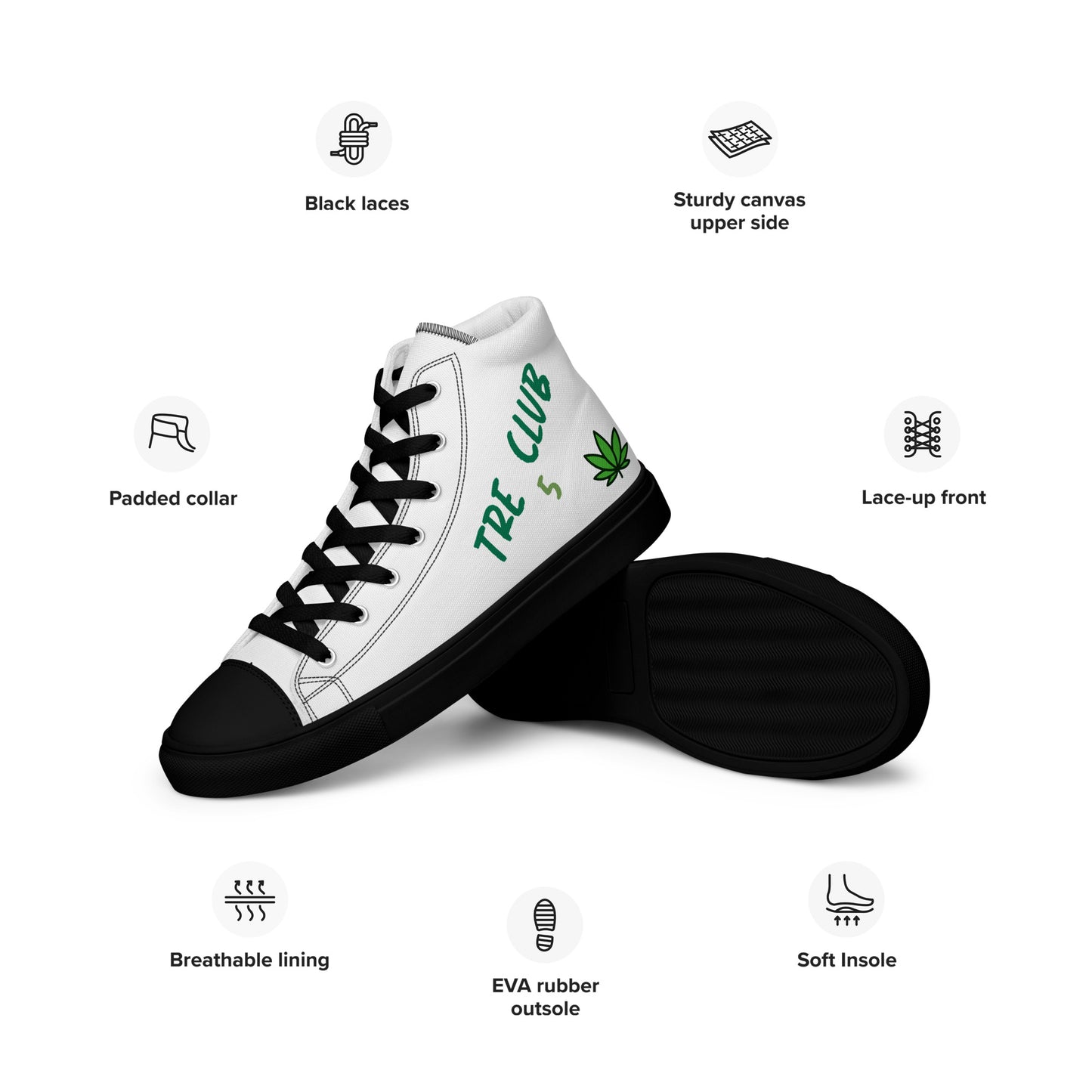 TRE Club 5 Women’s high top canvas shoes