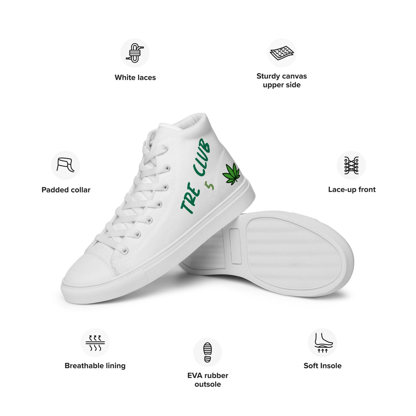 TRE Club 5 Women’s high top canvas shoes