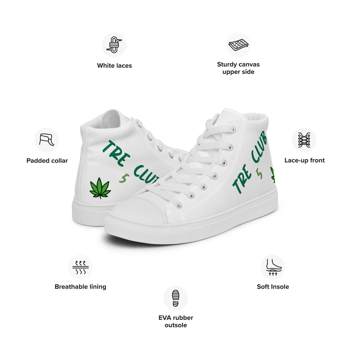 TRE Club 5 Women’s high top canvas shoes